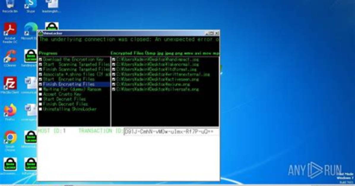Win32/Filecoder. Shinolocker. A