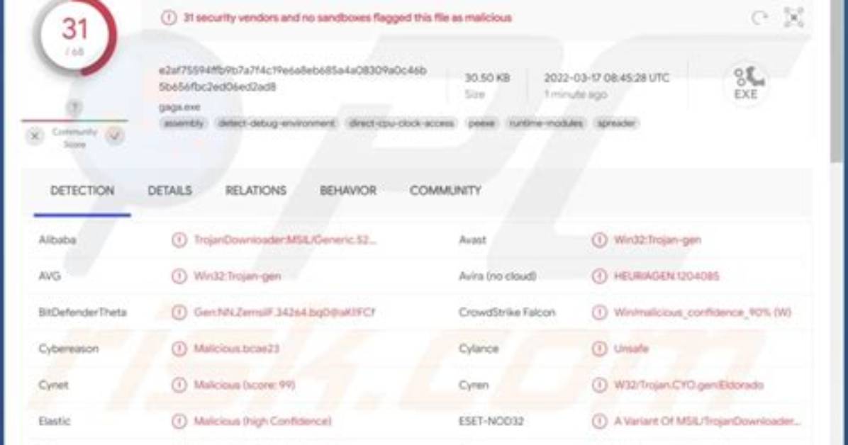 Win64/Trojandownloader. Agent. Kr