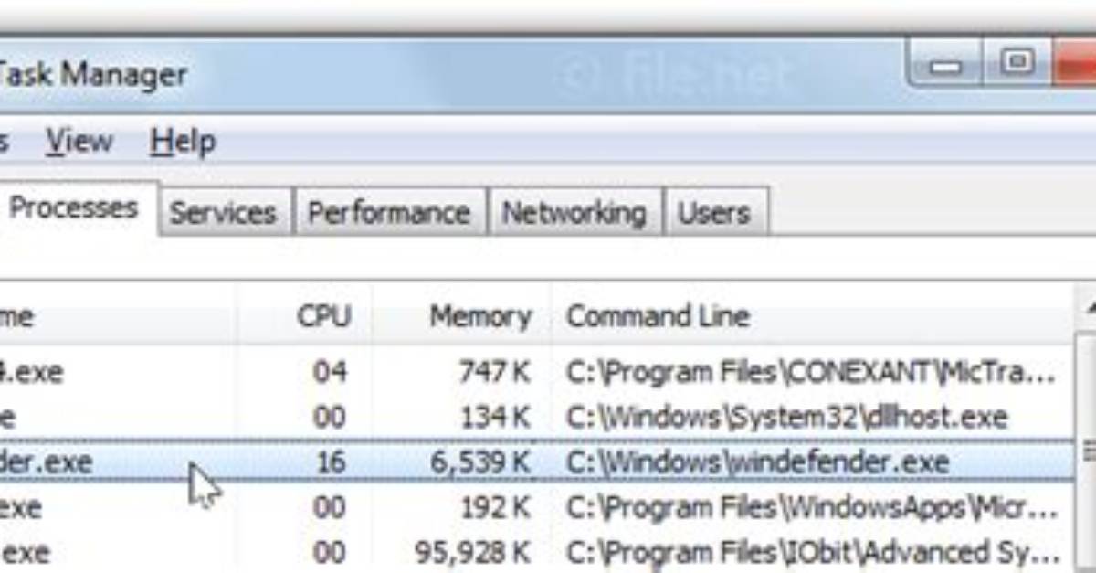 Windefender. Exe Windows Process – What Is It?