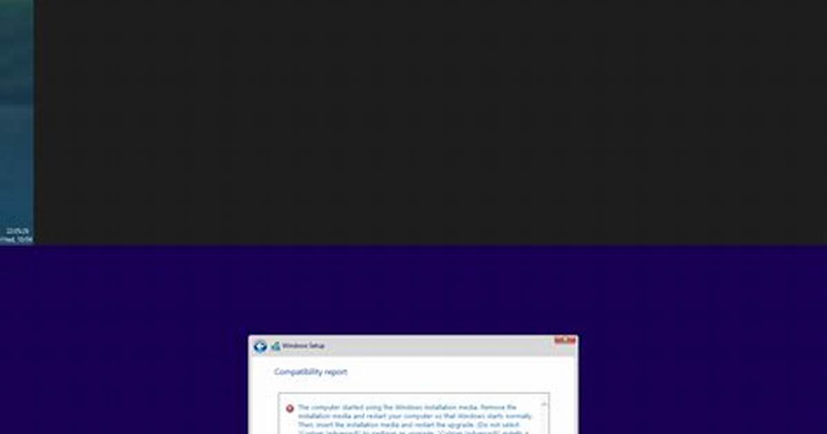 Windows 10 Setup Thinks It's Booted from Installation Media