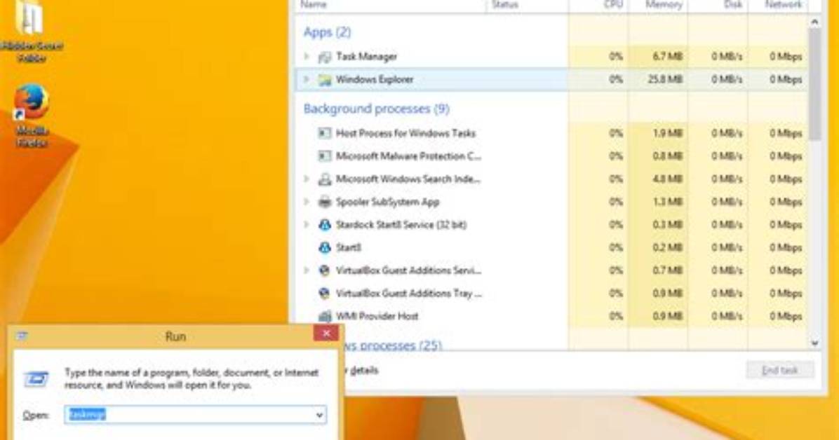 Windows 8 Task Manager: How to Enable the "Cpu Time" Column in the Processes Tab?