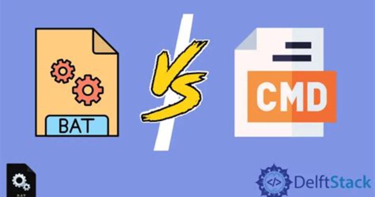 Windows Batch Files: .Bat Vs. Cmd?