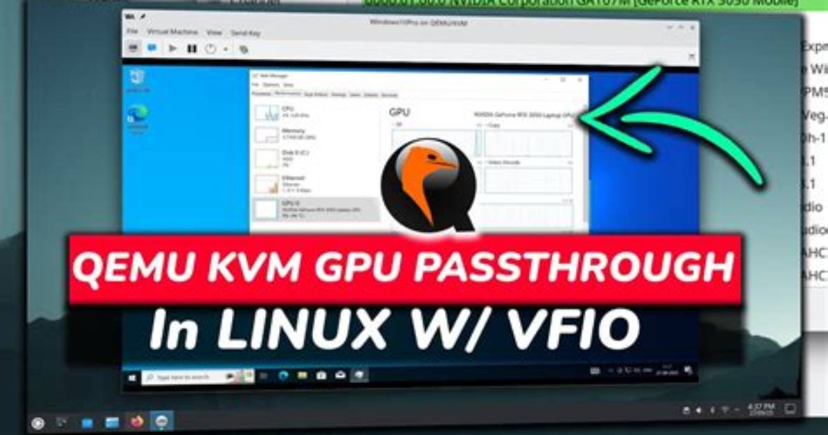 Windows Emulator on Ubuntu with Gpu Passthrough?