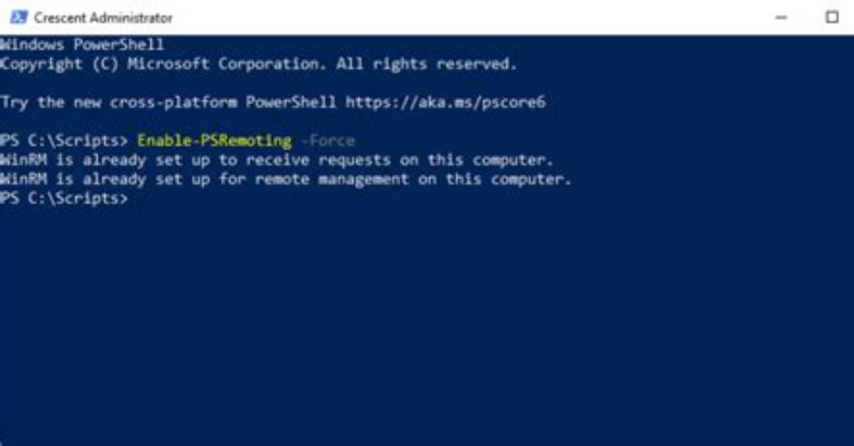 Windows Powershell Remote Connection Requirements - Documentation for Bmc Patrol for Scripting 2.0