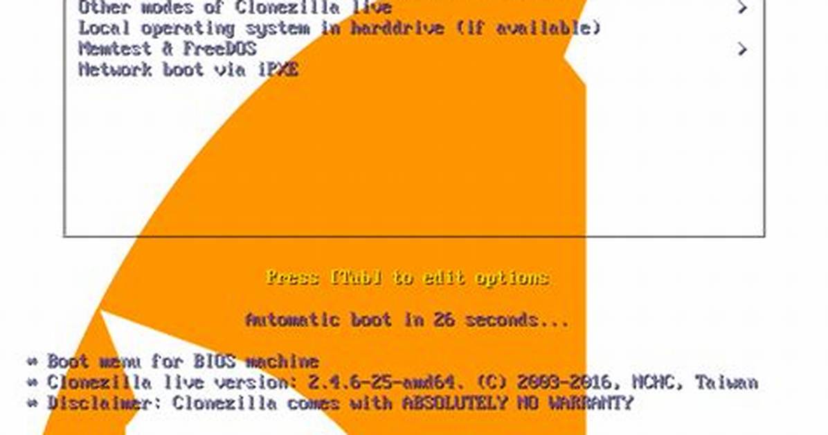 Windows Recovery (Fat32) Image Clone with Clonezilla on Different Filesystem Type (Ntfs/Ext2/Ext3/Ext4/)