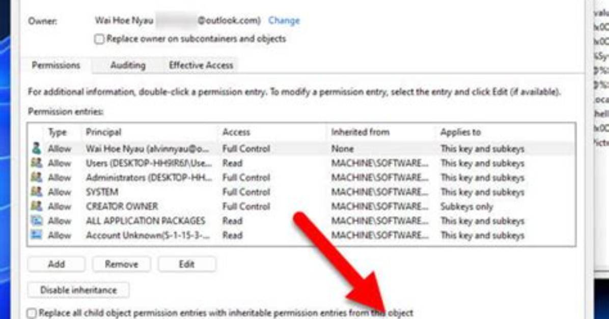 Windows Registry Access Denied When Administrator