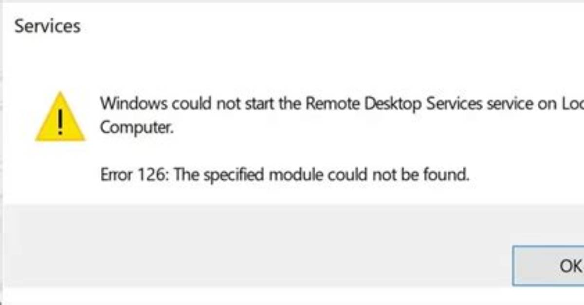 Windowserror: [Error 126] the Specified Module Could Not Be Found
