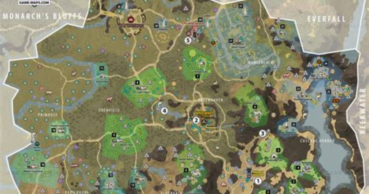 Windsward Map for New World Mmo