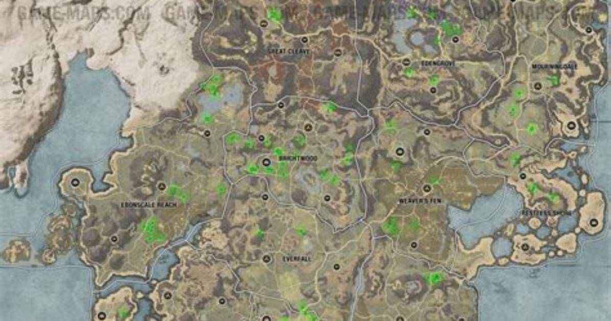 Wirefiber Plants Location Map in New World