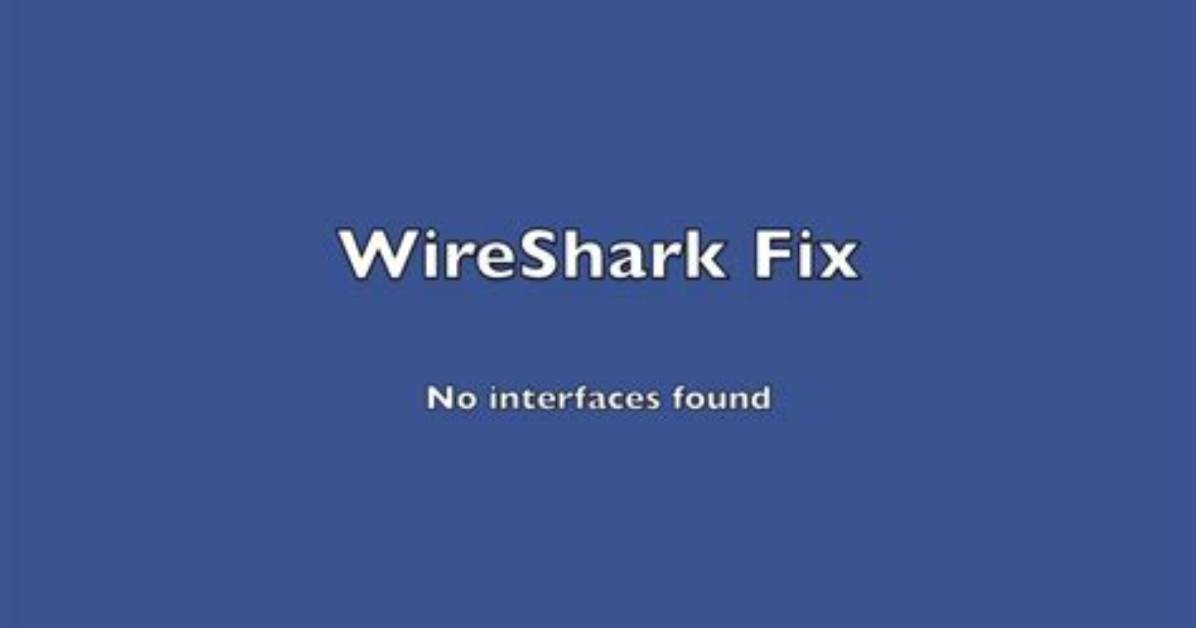 Wireshark Does Not Show Any Interface to Capture Packets