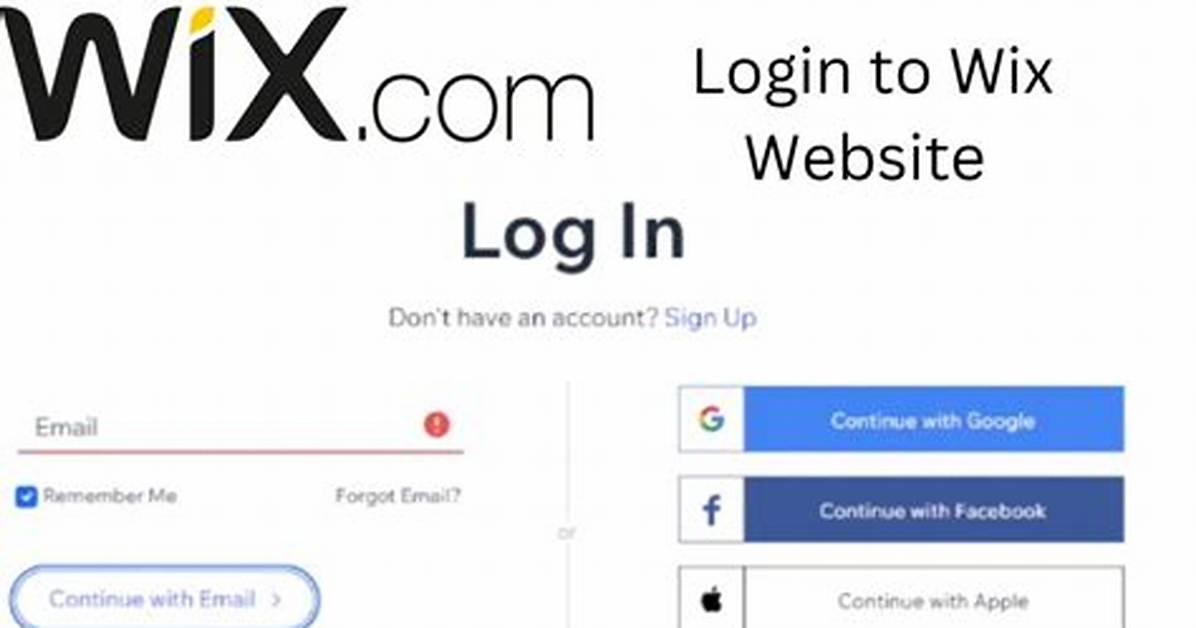 Wix. Com Login Safely, Analysis & Comments