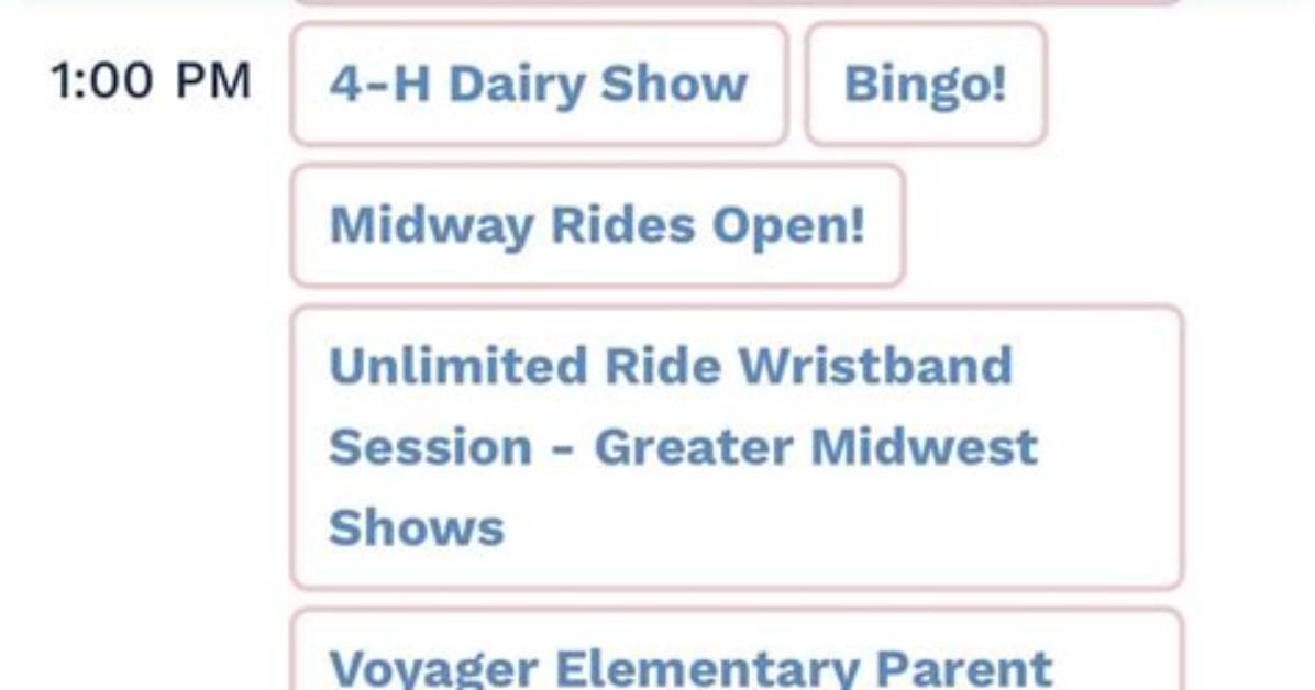 Wood County Fair Schedule: Activities Start Today