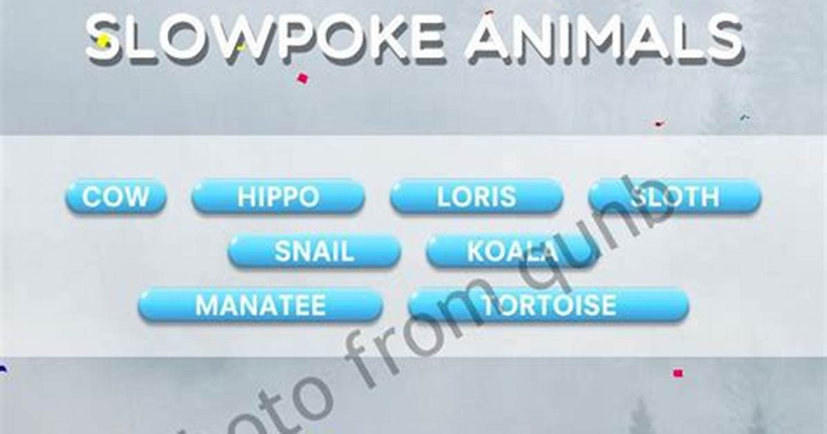 Word Brick Level 209 Answers [Slowpoke Animals]