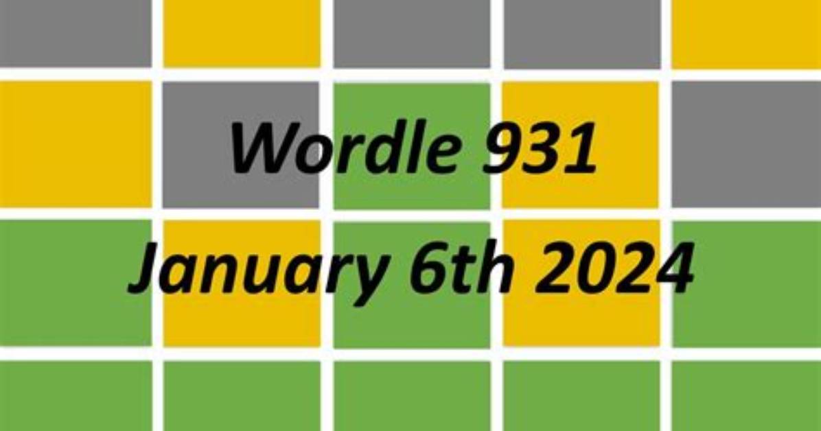 Wordle Today (January 9Th, 2024): What Is the Answer of the Day? Hints, Clues, and Spoilers for Game #934