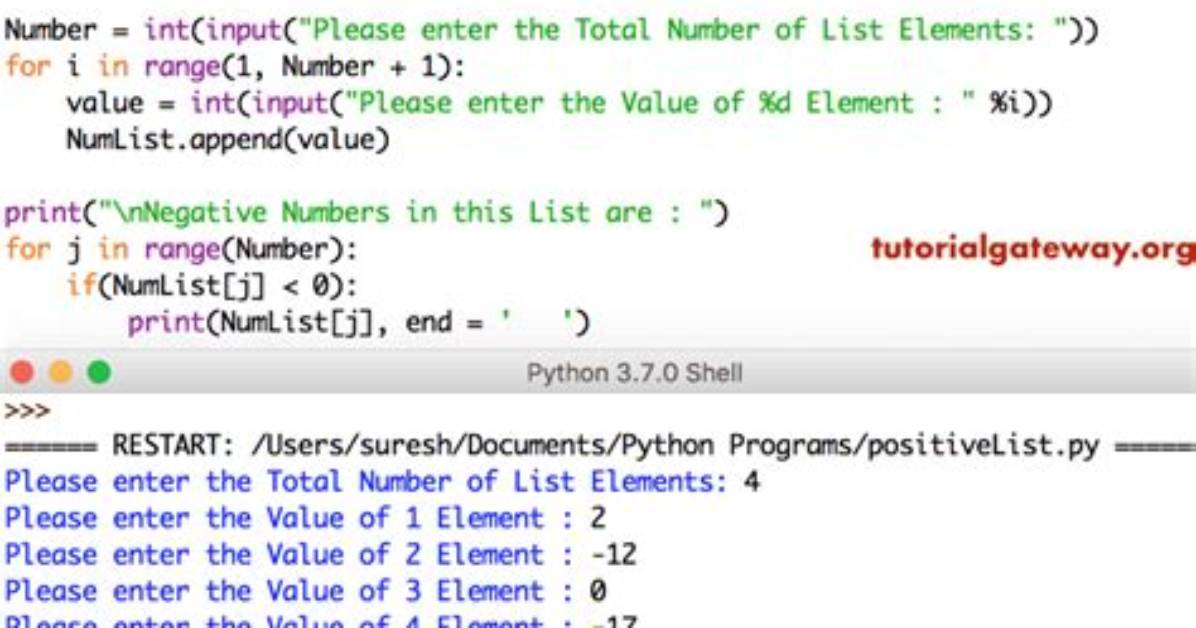 Working with Negative Numbers in Python