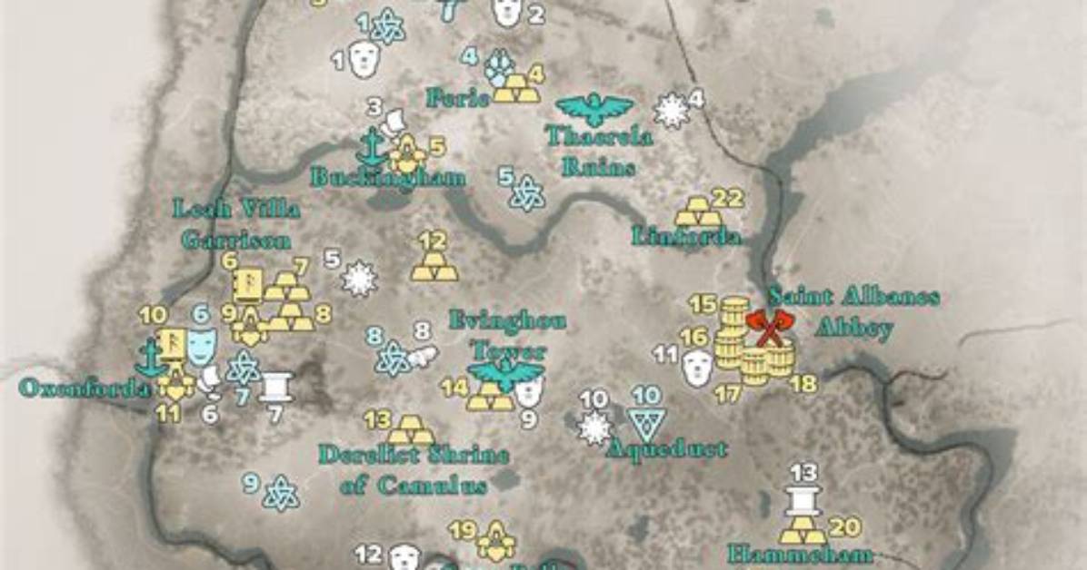 World Events, Oxenefordscire, Assassin's Creed Valhalla Points of Interest