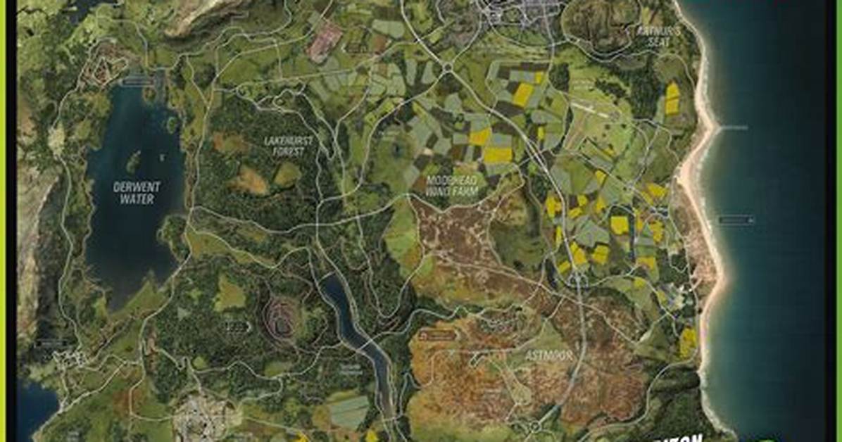 World Map, Forza Horizon 4 Map