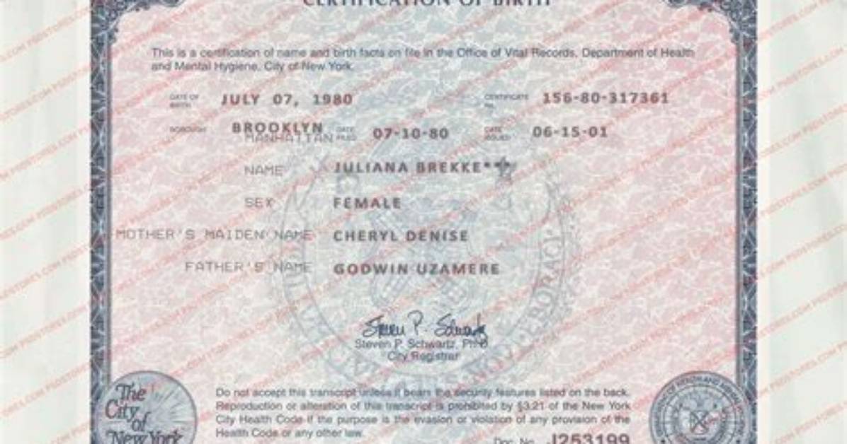 Would a Birth Certificate Work?
