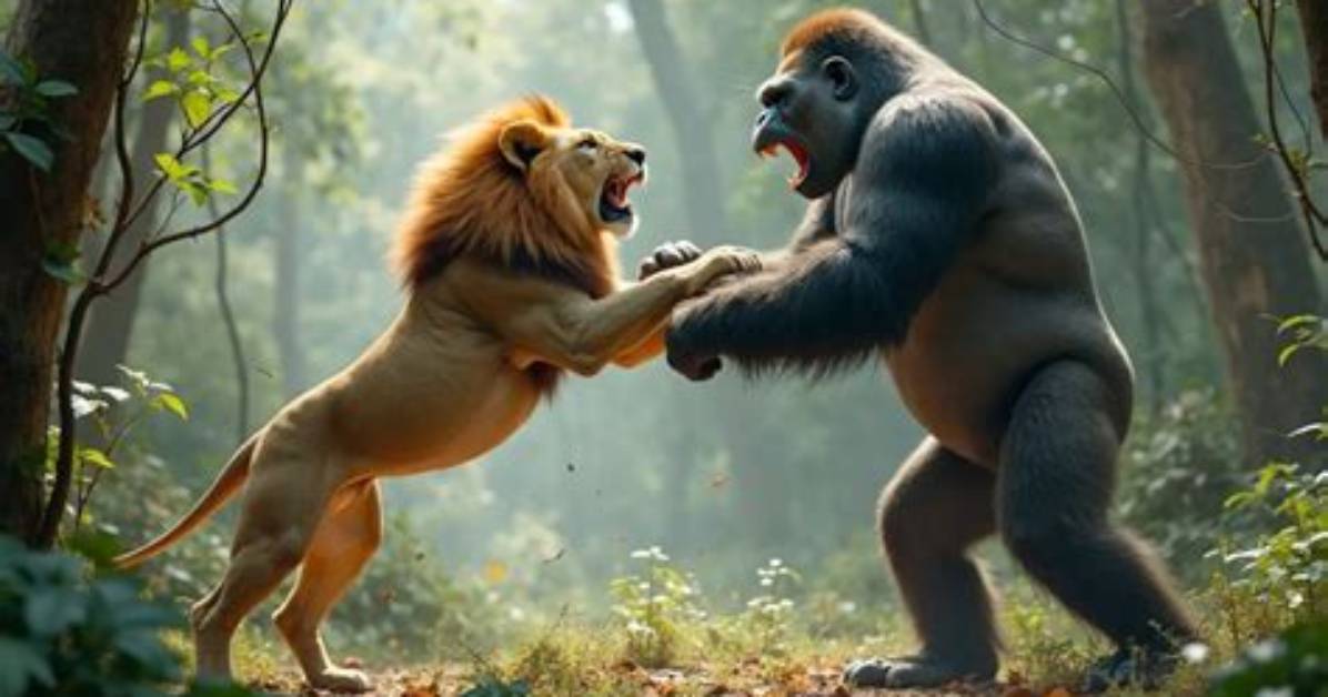 Would a Silverback Gorilla Beat a Lion?
