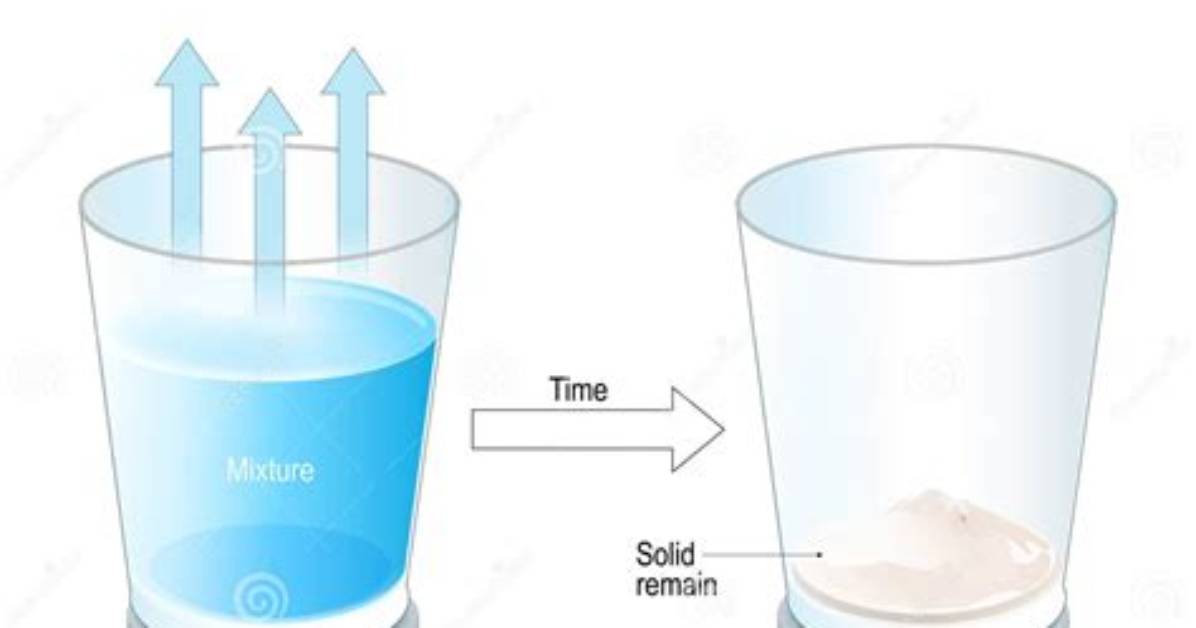 Would Evaporation Be an Effective Separation Technique?
