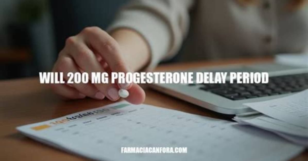 Would Progesterone Delay Period?