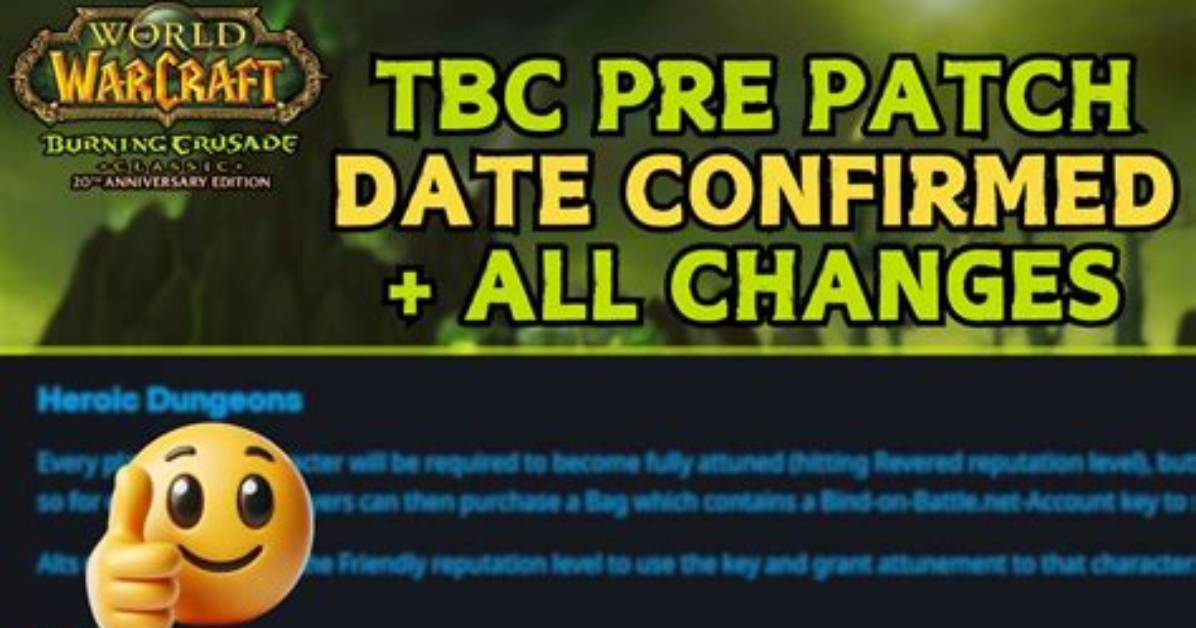 Wow Classic Tbc Pre Patch Release Time & Server Maintenance