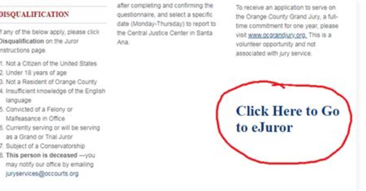 Www Occourts Org Ejuror