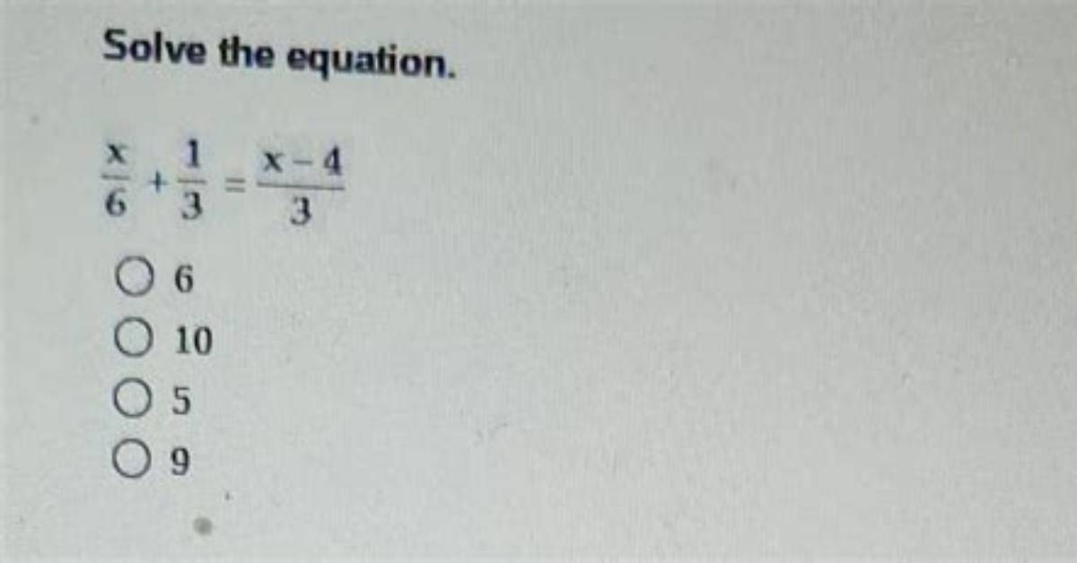 X/6 = 1/3