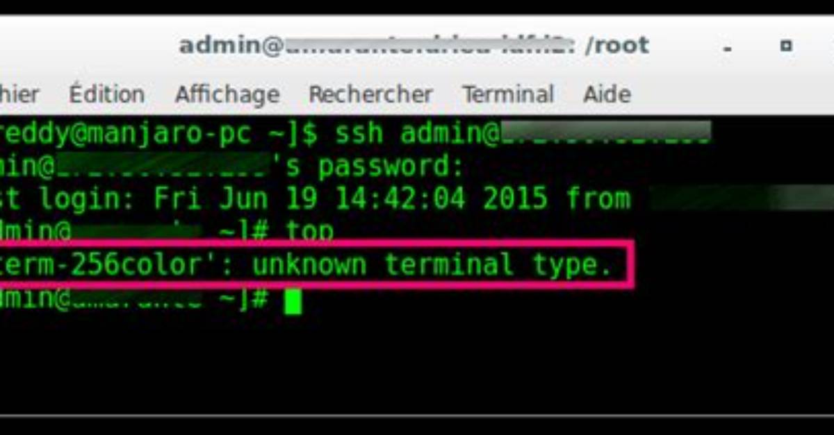 'Xterm-New': Unknown Terminal Type