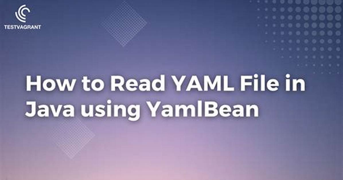 Yaml File Scanning Java