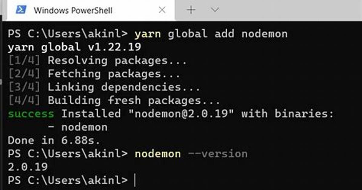 Yarn Global Command Not Working