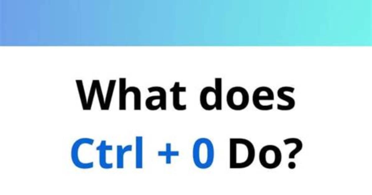 You Asked: What Does Ctrl 0 Do in Photoshop?