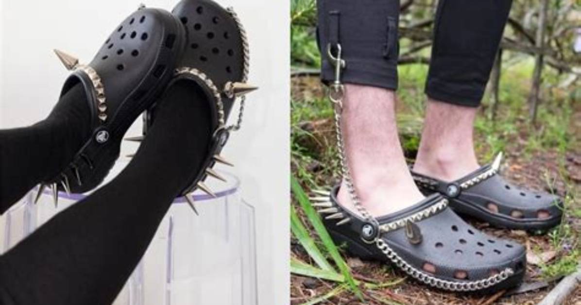 ​You Can Now Buy 'Goth Crocs' with Spikes and Chains