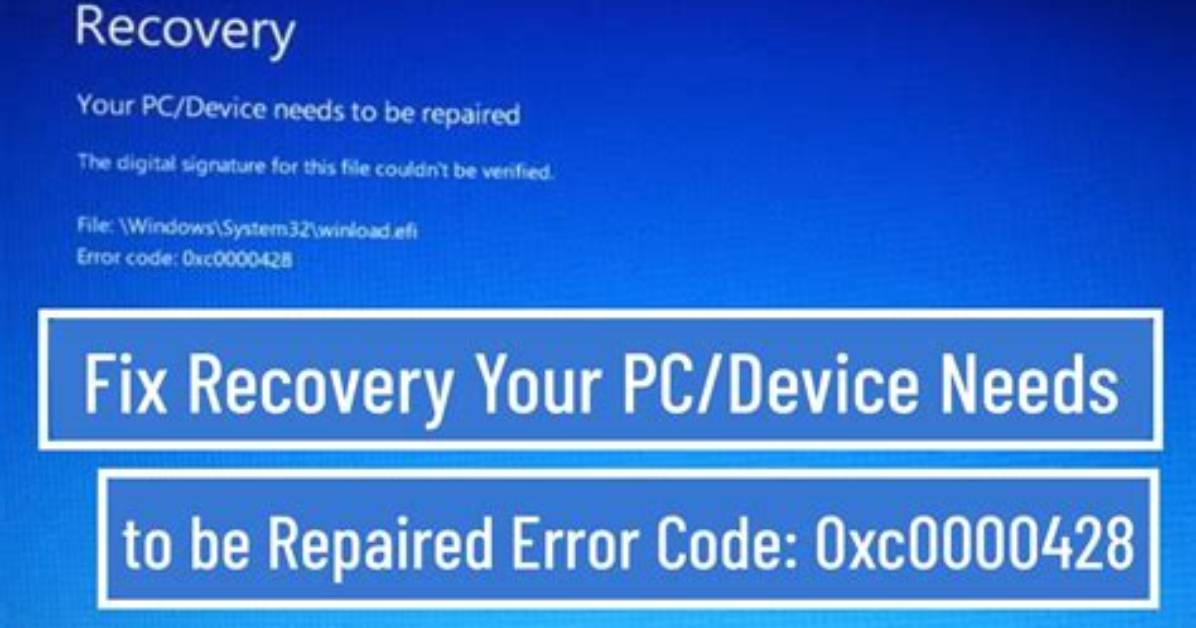 Your Pc/Device Needs to Be Repaired with Error Code: 0Xc0000605