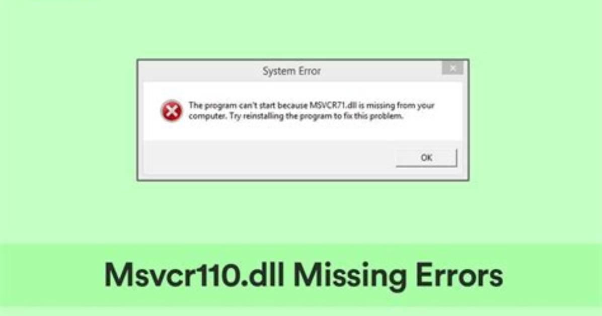 Your Question: How Do I Fix Msvcr110 Dll Missing in Windows 7?