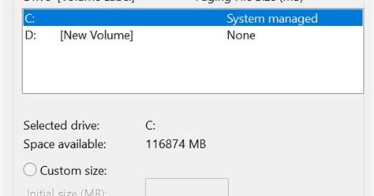 Your Question: What Is Paging Size Windows 10?