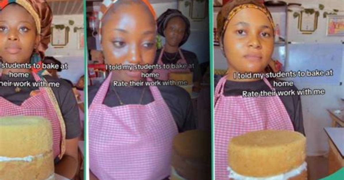 "Your Students Are Cute": Baker Asks Apprentices to Bake Cake, Tiktok Video Shows Their Performance