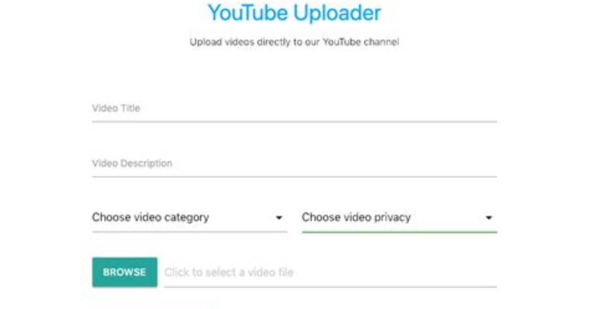 Youtube Uploader?
