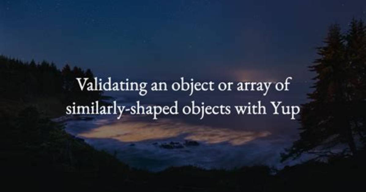 Yup: Deep Validation in Array of Objects