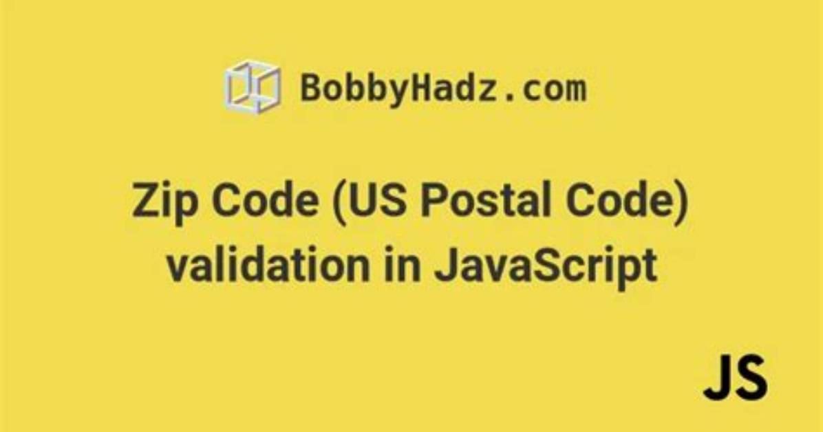 Zip Code (Us Postal Code) Validation
