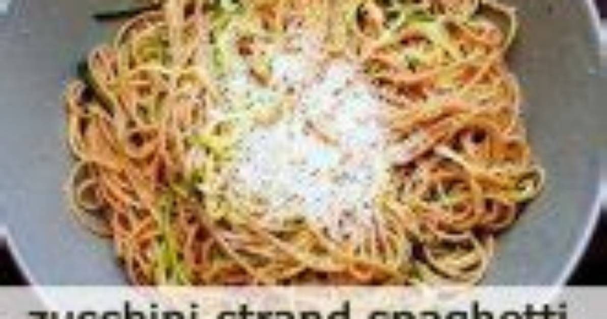 Zucchini Strand Spaghetti